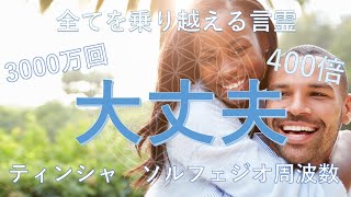 【400倍速60分で3000万回】「大丈夫」+ティンシャ浄化+ソルフェジオ周波数+秘密のエッセンス