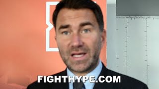 EDDIE HEARN GIVES TERENCE CRAWFORD "BIG FIGHT” BAD NEWS; ADVISES HE "SIGNS WITH THE PBC"
