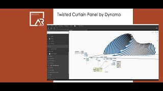 Twisted parametric curtain wall in Revit Dynamo