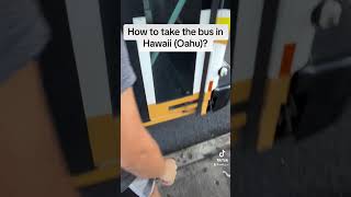 How to take the bus in Hawaii (Oahu) with HOLO card? #hawaii #bus #oahu #travel #onabudget