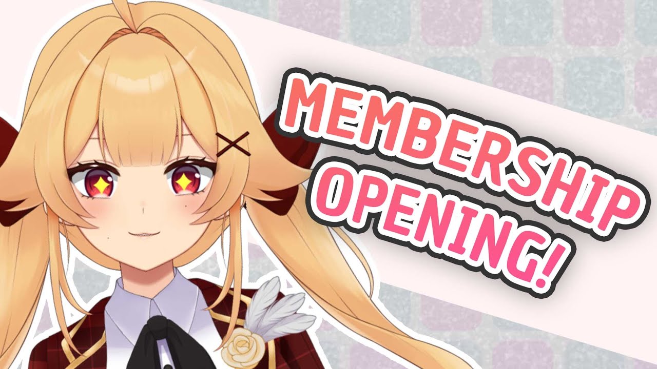 Membership Opening Youtube