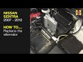 How to replace the battery on a Nissan Sentra 2007 to 2012