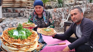 TURKISH Kayseri Yağlaması | Napoleon cake with meat | assalom uzbekistan