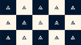 15 Triangle Logo Concepts with Lines - Adobe Illustrator CC