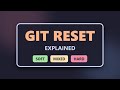 Git Reset Explained: Soft vs Mixed vs Hard Reset (Visual Guide)