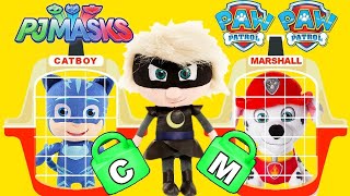 Learn Counting and ABC's in Playground with Ellie & Jail Player | PJ MASKS & Friends