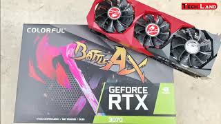 Colorful Battle Ax GeForce RTX 3070 NB V 8GB Graphics Card CUDA Cores 5888 Unboxing | Tech Land