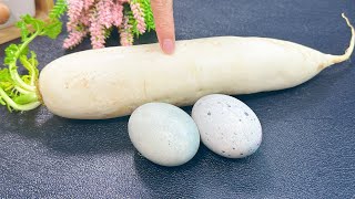 Radish and Century Egg : A Perfect Match, Better Than Medicine❗大根と皮蛋の絶妙な組み合わせ、薬よりも体に良い❗무와 피단의 완벽한 조합