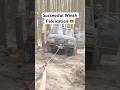 Homemade Winch Mount in Action #toyota #landcruiser #4x4 #offroad #truck #diy