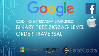 Coding Interview Tutorial 16: Binary Tree Zigzag Level Order Traversal [LeetCode]