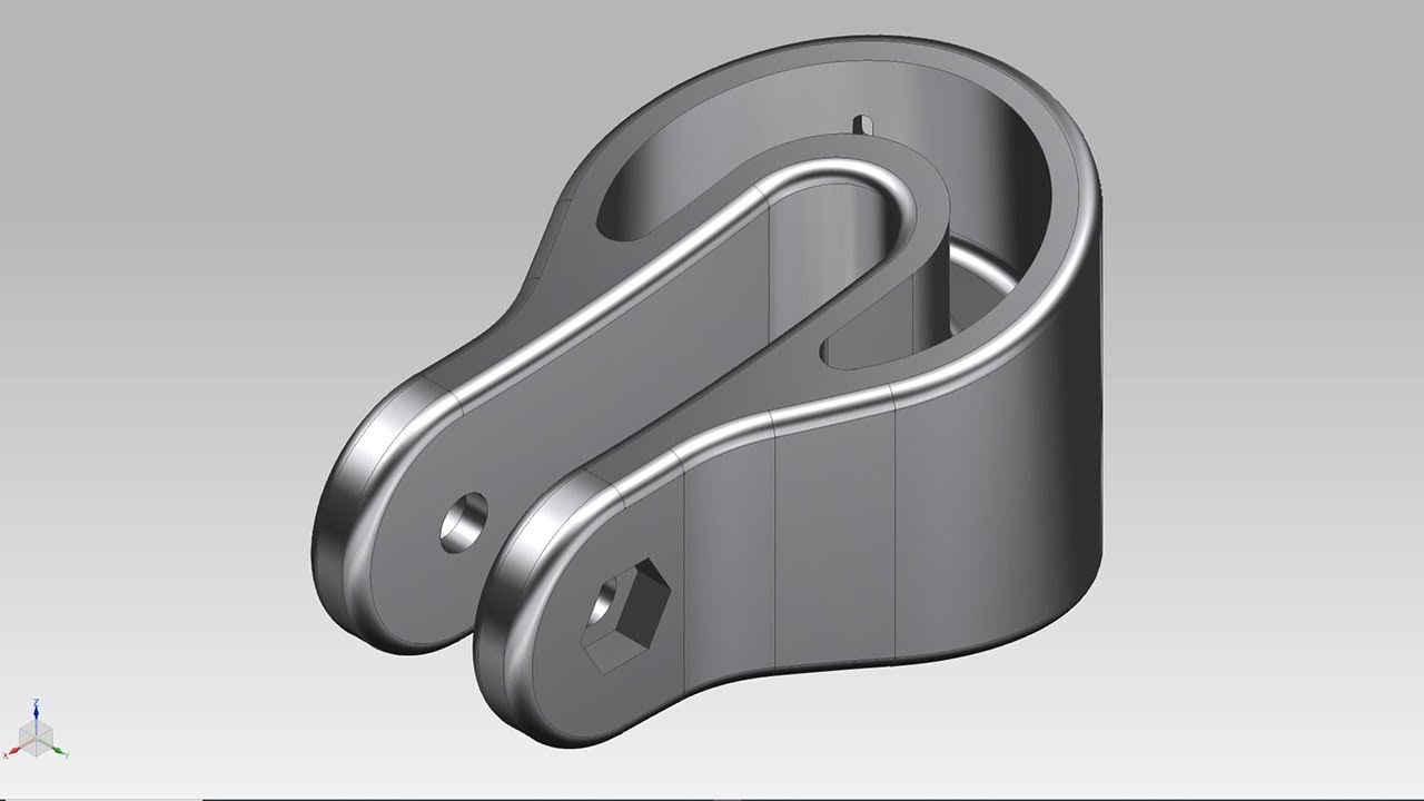 Basic Part Modelling Siemens Nx Tutorial Youtube