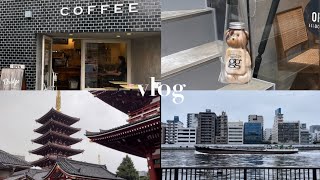 【vlog】蔵前.浅草cafe巡り/下町の街並みに癒される/両国グルメ