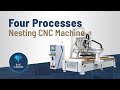 Blue Elephant CNC 1325 cnc router woodworking cutting machine with 4 spindles for furniture making