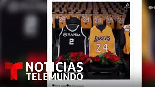 Los Lakers emocionaron a los fanáticos con emotivo homenaje a Kobe Bryant | Noticias Telemundo