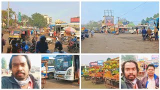 Walking On Angul Bus Stand | Bus Stop | Angul Town Walking Tour | Bus Station Angul | Odisha | India