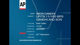 UPITN 11/1/80 MRS GANDHI AND SON SANJAY BEFORE AND AFTER ELECTION VICTORY