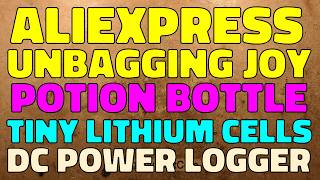 AliExpress unbag joy - Optical resin disks - USB potion bottle - tiny lithium cells