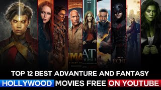 Top 12 Best Hollywood Action Adventure \u0026 Fantasy Movies on YouTube in Hindi