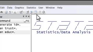 Stata Tutorial: Inputting Data Directly into Stata
