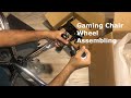 How to put wheels on Gaming Chair / Gaming chair Wheel Installation.