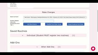 Individual registration - Registration Tutorial Part 2 // National Ballet Competition