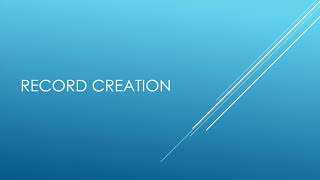 Accela Record Creation - Part 1