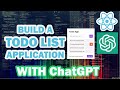 Build a Todo List Application with ChatGPT's Help: React JS Tutorial