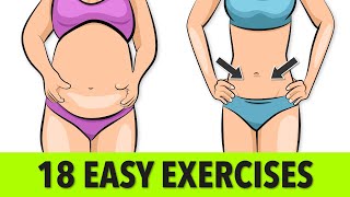 18 Easy Exercises To Lose Belly Fat Without Leaving Home (Jump-Free Workout)