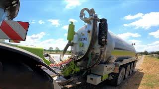 A day with slurry tanker - La mia giornata di mer.. - Claas Arion 660