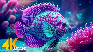 Aquarium 4K  (ULTRA HD) - Beautiful Coral Reef Fish - Sleep Relaxing Meditation