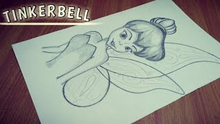 How to draw cartoon character tinkerbell #tinkerbell #disneycartoon