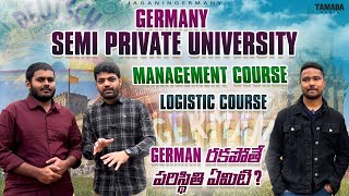 SEMI Private University in Germany | Earn 2 Lakhs! 💰 Part-Time jobs Without German? Fees \u0026 More !