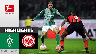 Werder Bremen - Eintracht Frankfurt 2-2 | Highlights | Matchday 11 – Bundesliga 2023/24