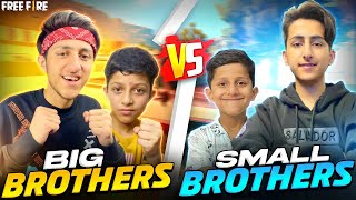 Big Brothers Vs Small Brothers 😂 2 Vs 2 Clash Battle 50,000 Rupees Challenge 😍 - Garena Free Fire