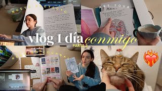 Vlog 1 día conmigo 📖 Reading journal, nuevo proyecto, lecturas y arte ✨