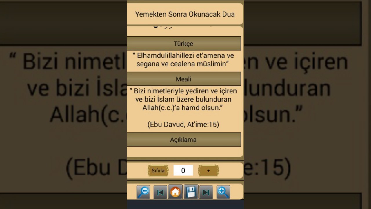 Yemekten Sonra Okunacak Dua - YouTube