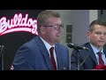 fresno state holds a news conference to introduce matt entz as head coach