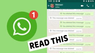 Read Deleted Messages on Whatsapp & Instagram 💬✅ #Shorts