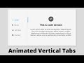 How to Create Animated Vertical Tabs using HTML, CSS & JavaScript