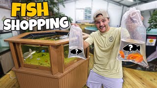 FISH SHOPPING SPREE for My NEW 200G POND!!