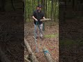 Moving Logs The BUSHCRAFT Way 🪵 #bushcraft #survival #camping