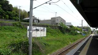 2011/5/4　普通列車(817系)到着@神村学園前駅