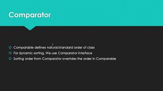 Java Comparable & Comparator -2 (Comparator and Sort with Tree data structure)