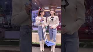 Beautiful girl twins , Funny Activities Cute girl twins China part 274