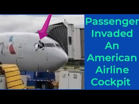 American Airline Passenger Invaded The Cockpit And Smashed The Flight ...