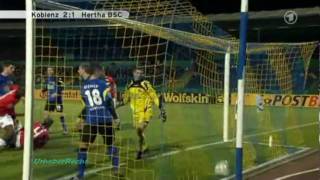 Koblenz - Hertha 2:1 (61 Meter Tor Michael Stahl) DFB Pokal 2010