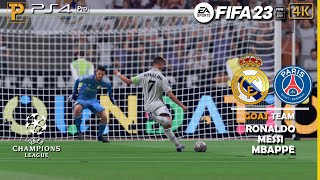 FIFA 23 - Ronaldo, Messi, Mbappe - Real Madrid vs PSG | Final UEFA Champions League [4K HDR]