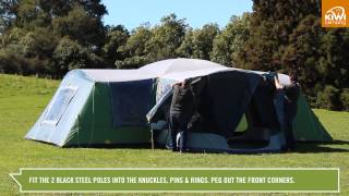 Kiwi Camping Takahe 10 \u0026 15 Dome Tent - Pitching