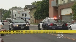 OFFICER-INVOLVED SHOOTING:  San Jose police shoot a suspect armed with an axe