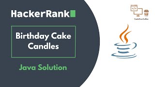 Birthday Cake Candles | HackerRank | Java Solution #hackerrank #datastructures #python #java #dsa